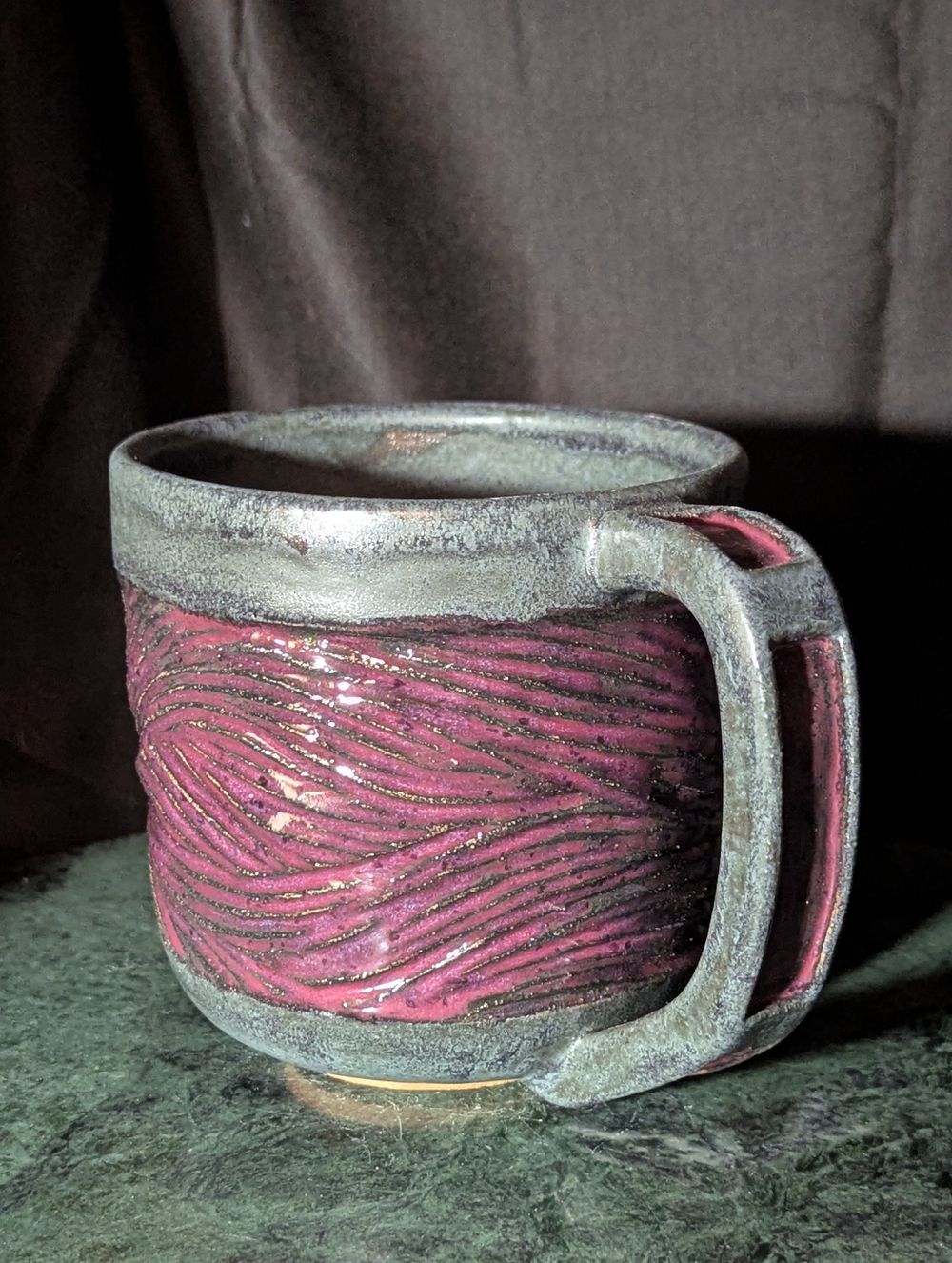 Large Flowing Texture Mug